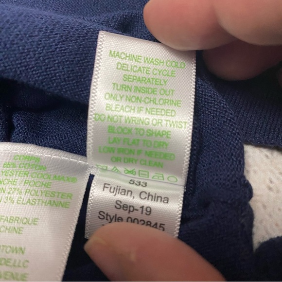 Lilly Pulitzer Navy and Gray Striped Top 3/4 sleeve small - Picture 8 of 12